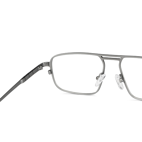 John Jacobs Online Silver Full Rim Square right side