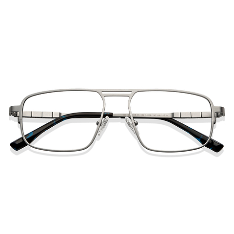 John Jacobs Online Silver Full Rim Square left side