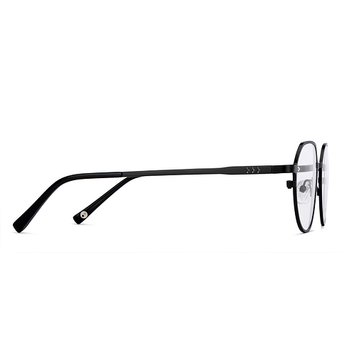 John Jacobs Online Black Full Rim Round left side John Jacobs Online Black Full Rim Round left side
