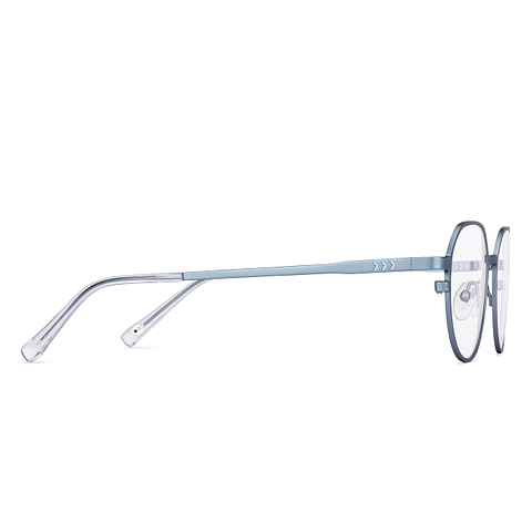 John Jacobs Online Sky Blue Full Rim Round left side