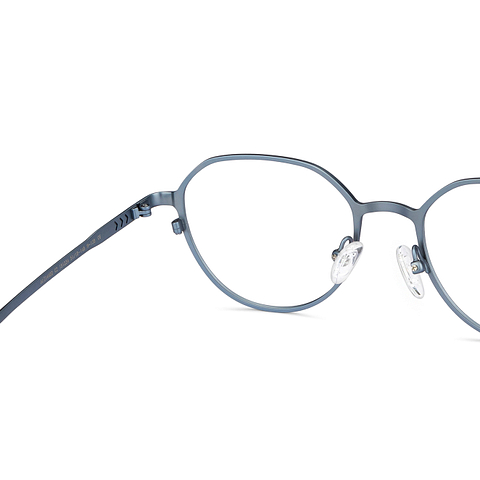 John Jacobs Online Sky Blue Full Rim Round right side