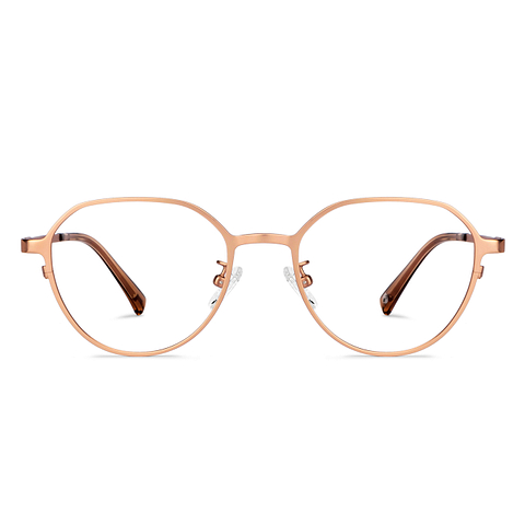 John Jacobs Online Gold Full Rim Geometric right side