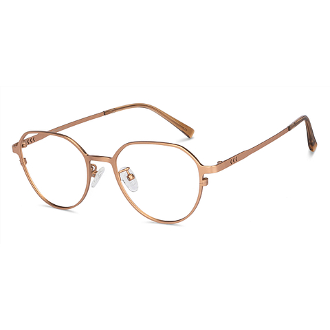 John Jacobs Online Gold Full Rim Geometric right side