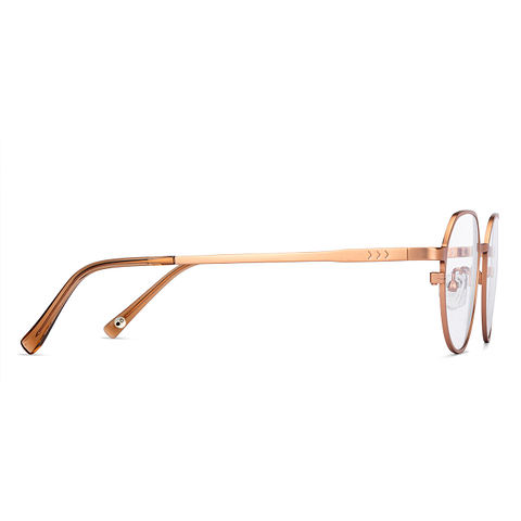 John Jacobs Online Gold Full Rim Geometric left side