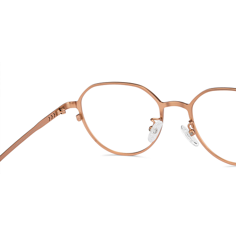 John Jacobs Online Gold Full Rim Geometric right side