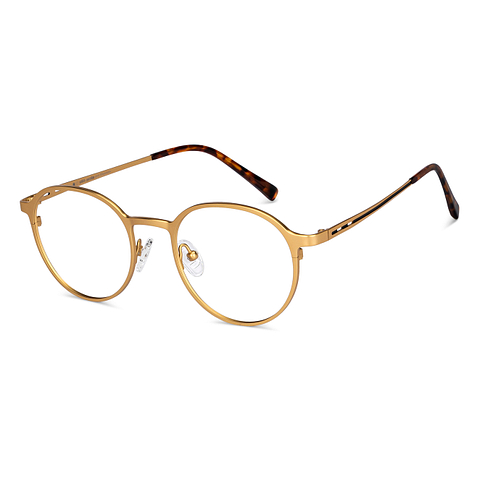 John Jacobs Online Gold Full Rim Round right side