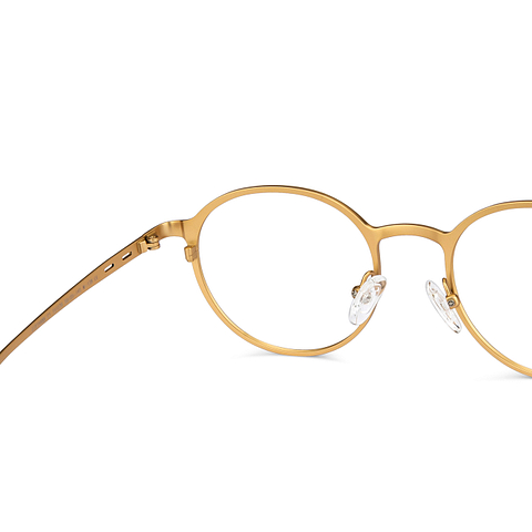 John Jacobs Online Gold Full Rim Round right side