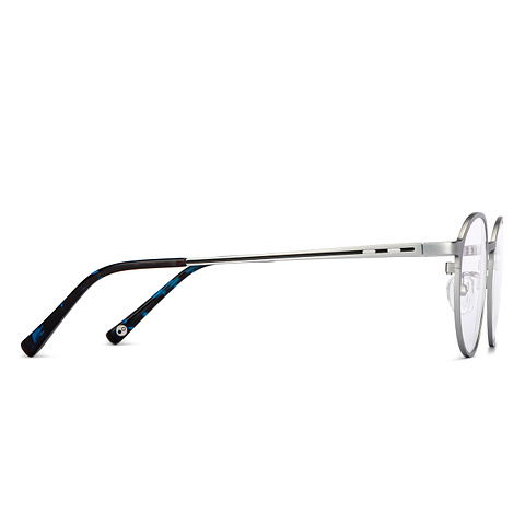 John Jacobs Online Silver Full Rim Round left side