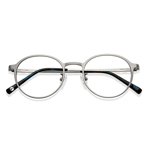 John Jacobs Online Silver Full Rim Round left side