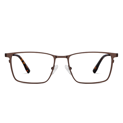 John Jacobs Online Light Brown Full Rim Rectangle left side