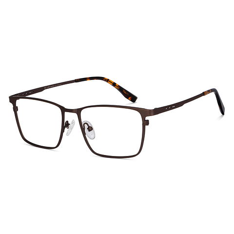 John Jacobs Online Light Brown Full Rim Rectangle right side