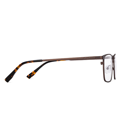 John Jacobs Online Light Brown Full Rim Rectangle left side