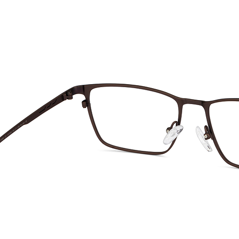 John Jacobs Online Light Brown Full Rim Rectangle right side
