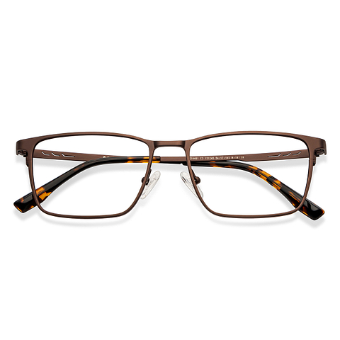 John Jacobs Online Light Brown Full Rim Rectangle left side