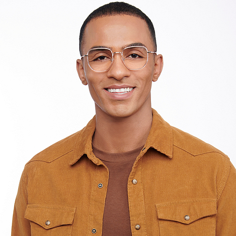 John Jacobs Online Silver Full Rim Square left side