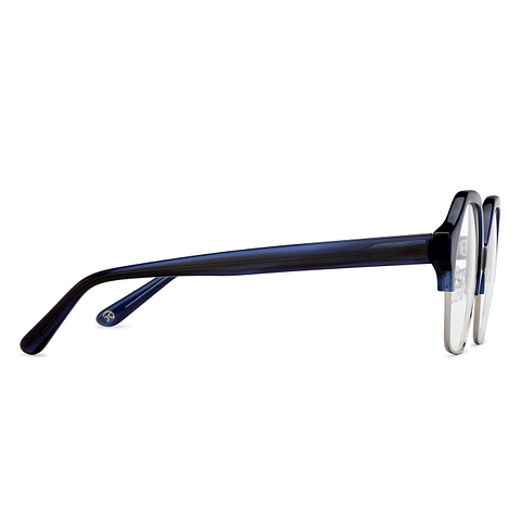 John Jacobs Online Silver Full Rim Hexagonal left side