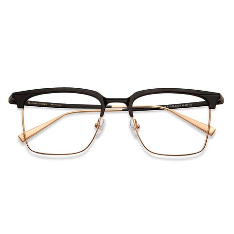 John Jacobs Online Black Full Rim Square left side