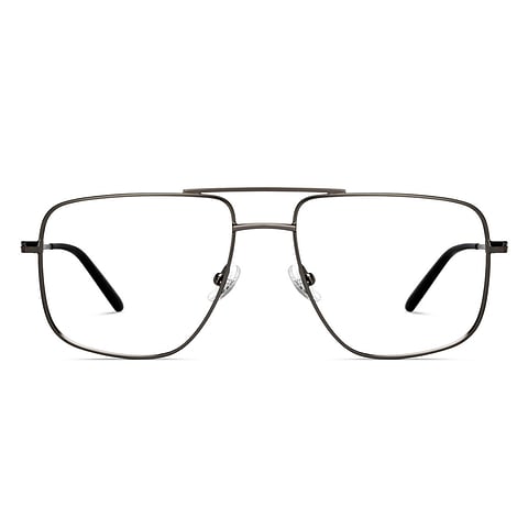 John Jacobs Gunmetal Full Rim Square left side