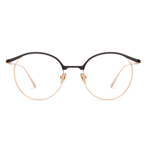 John Jacobs Black Full Rim Round right side John Jacobs Black Full Rim Round right side