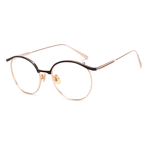 John Jacobs Black Full Rim Round right side John Jacobs Black Full Rim Round right side