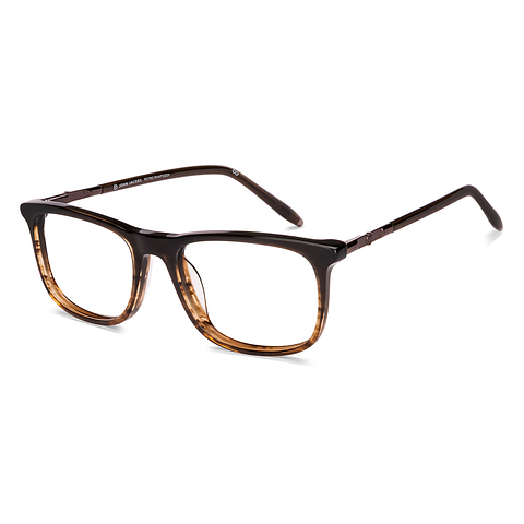 John Jacobs Brown Full Rim Rectangle right side