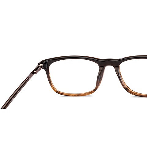 John Jacobs Brown Full Rim Rectangle right side