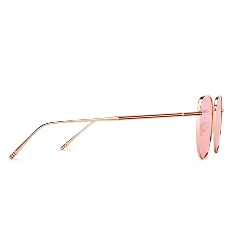 John Jacobs Online Gold Full Rim Round left side
