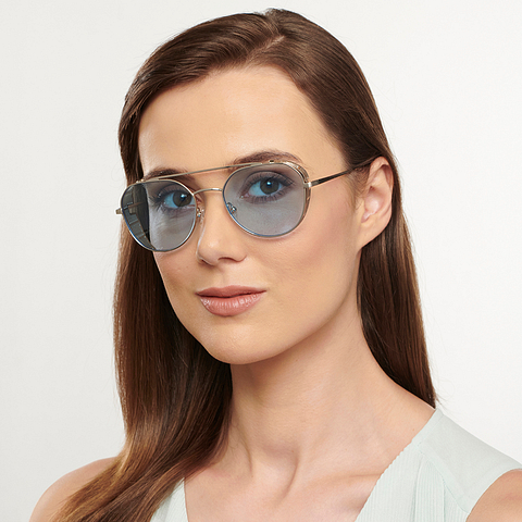 John Jacobs Online Silver Full Rim Round left side