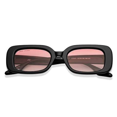 John Jacobs Online Black Full Rim Rectangle left side John Jacobs Online Black Full Rim Rectangle left side