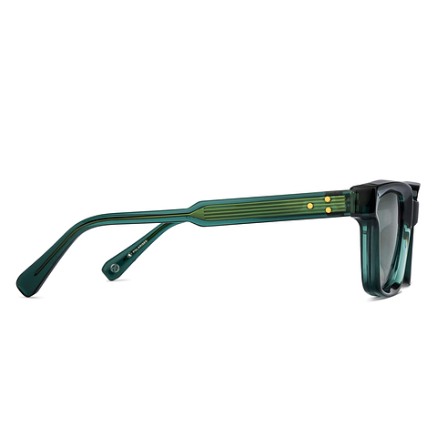 John Jacobs Green Full Rim Square left side