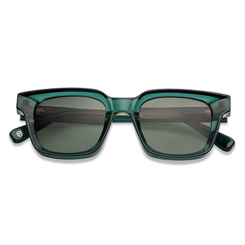 John Jacobs Green Full Rim Square left side
