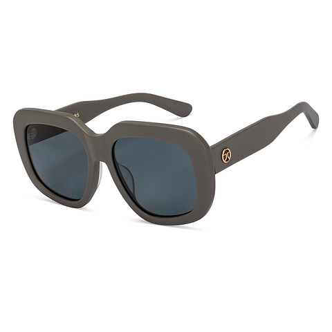 John Jacobs Gray Full Rim Square left side
