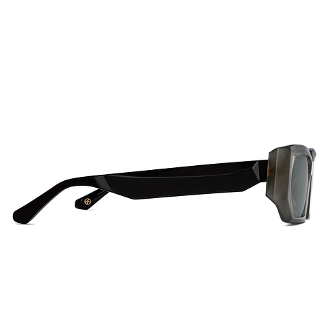 John Jacobs Gray Transparent Full Rim Rectangle right side