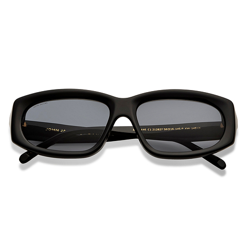 John Jacobs Online Black Full Rim Rectangle right side