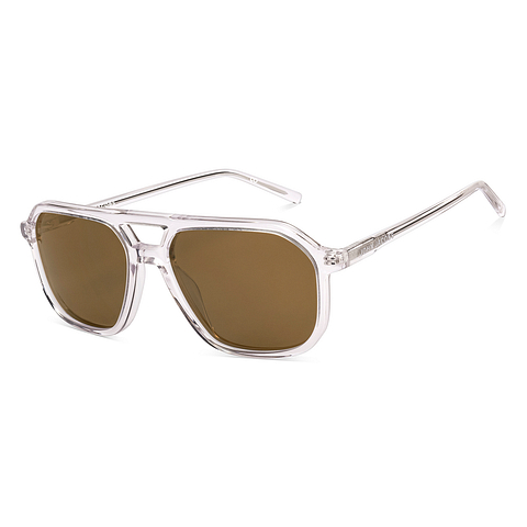 John Jacobs Transparent Full Rim Aviator left side