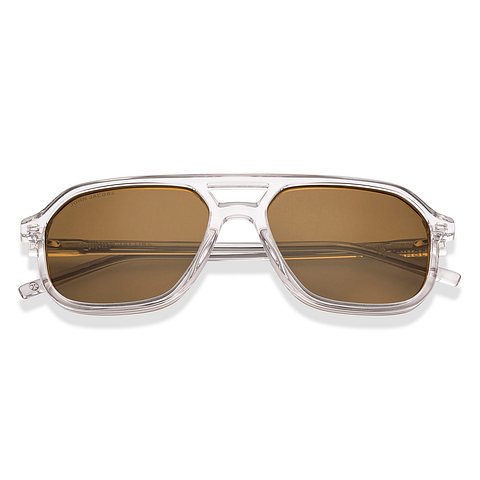 John Jacobs Transparent Full Rim Aviator left side