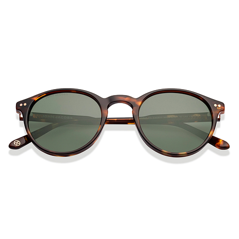 John Jacobs Tortoise Full Rim Round left side