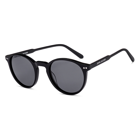 John Jacobs Black Full Rim Round left side