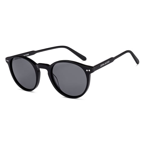 John Jacobs Black Full Rim Round right side