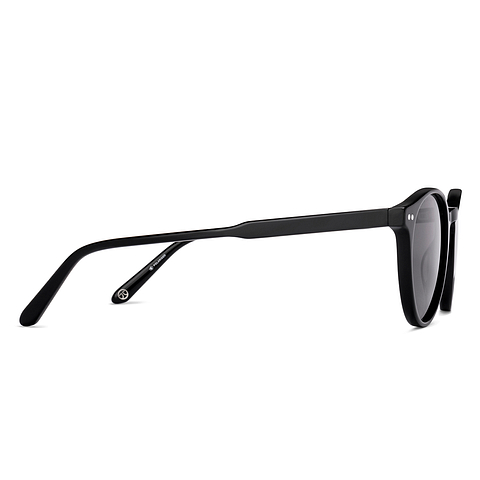 John Jacobs Black Full Rim Round left side