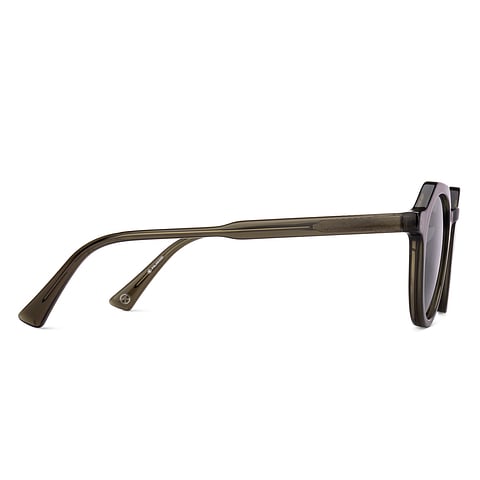 John Jacobs Green Transparent Full Rim Round left side