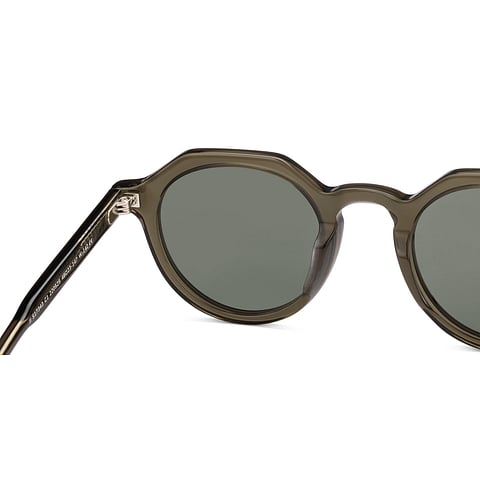 John Jacobs Green Transparent Full Rim Round right side