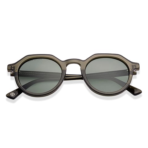John Jacobs Green Transparent Full Rim Round left side
