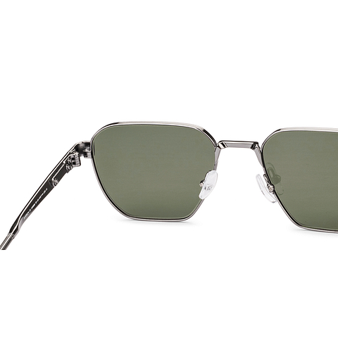 John Jacobs Gunmetal Full Rim Geometric right side