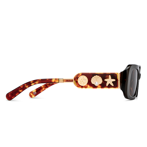 John Jacobs Light Brown Full Rim Rectangle right side