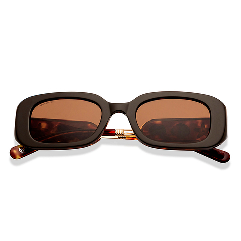 John Jacobs Light Brown Full Rim Rectangle right side