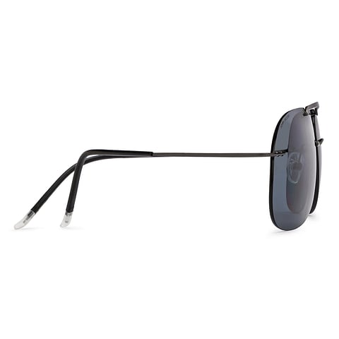 John Jacobs Online Silver Rimless Aviator left side