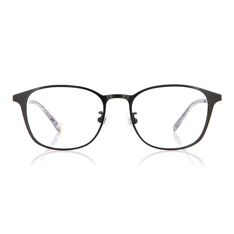 Junni Black Full Rim Rectangle left side