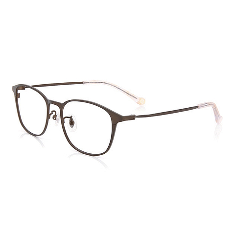 Junni Light Brown Full Rim Rectangle right side