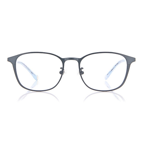 Junni Navy Blue Full Rim Rectangle left side